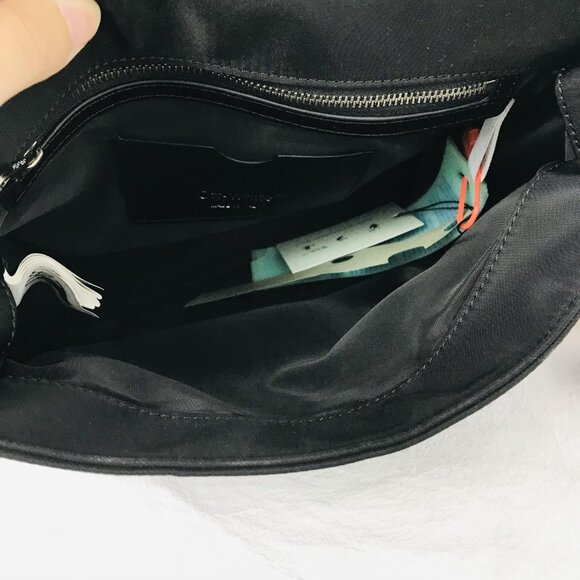 NEW Off-White - Logo Nylon Crossbody Bag In Black - Picture 11 of 12